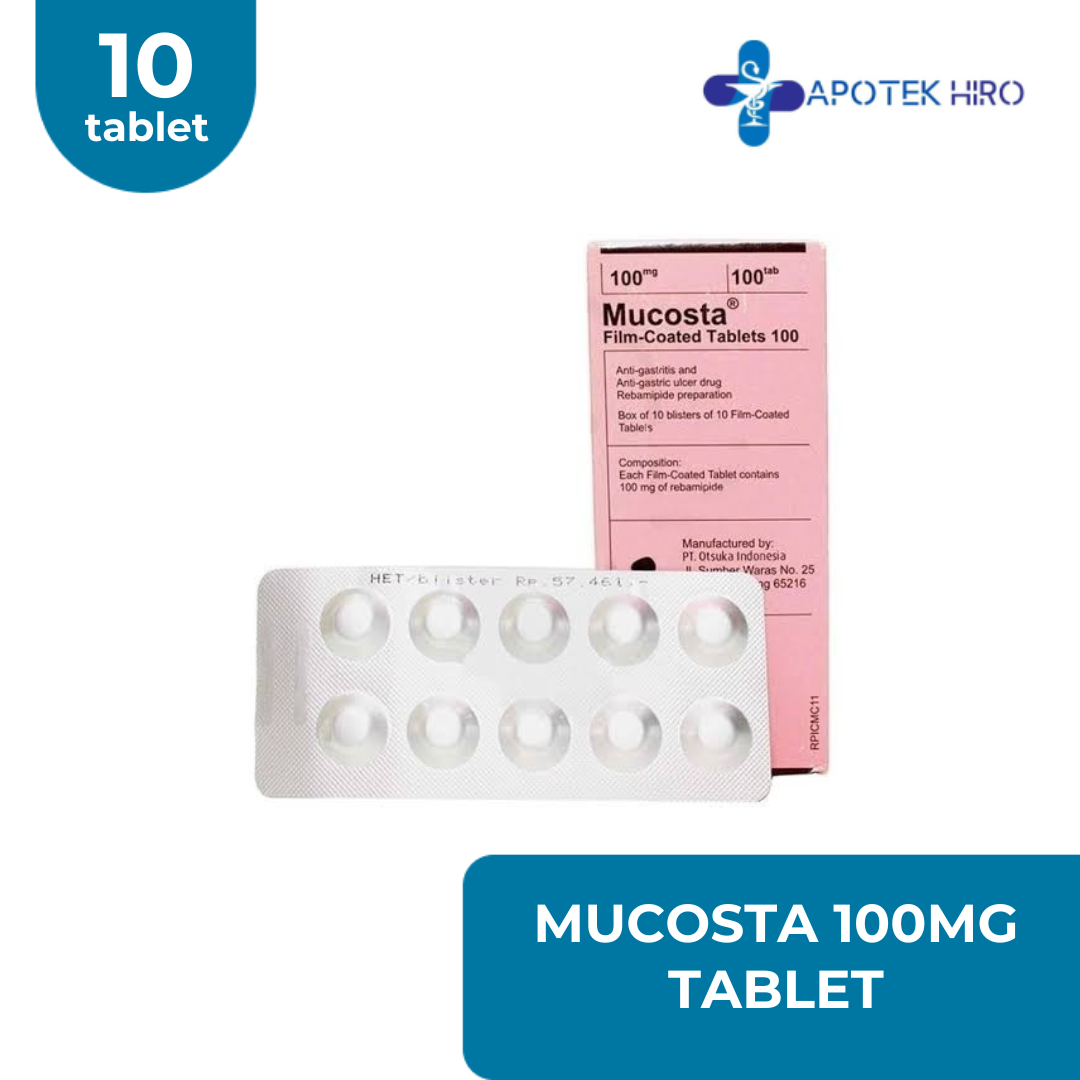 Mucosta 100Mg Tablet 10'S/Rebamipide/Maag/Asam Lambung