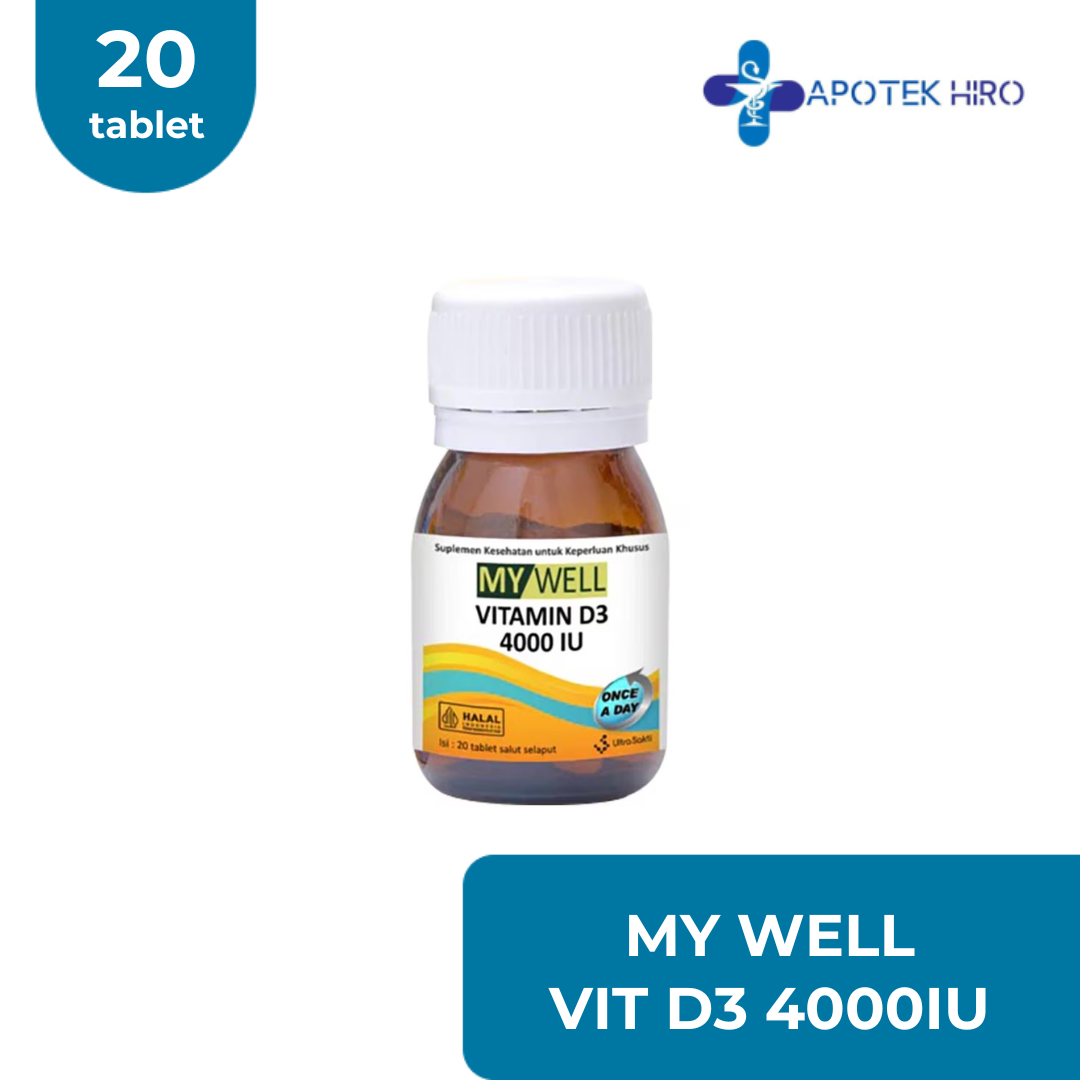 MYWELL VITAMIN D3 4000IU - 20 TABLET