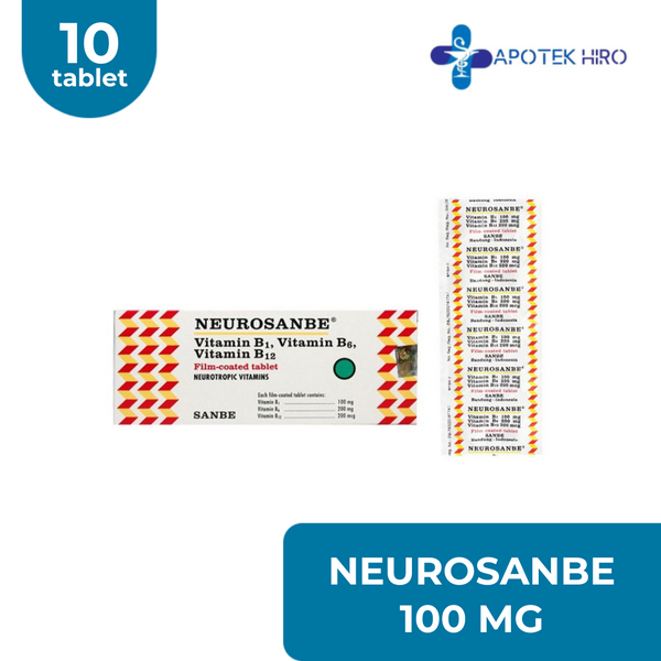 NEUROSANBE 100MG FCT 1 STRIP 10 TABLET – Apotek Hiro
