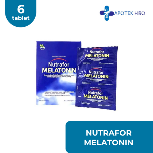 NUTRAFOR MELANTONIN - 1 STRIP 6 TABLET
