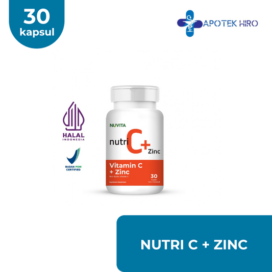 NUVITA - NUTRI C + ZINC - 30 KAPSUL