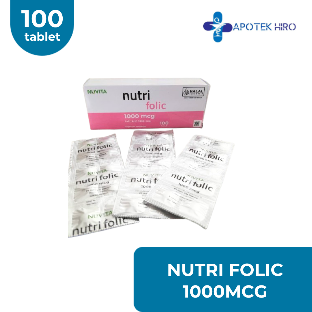 NUVITA NUTRI FOLIC 1000MCG - 1 BOX