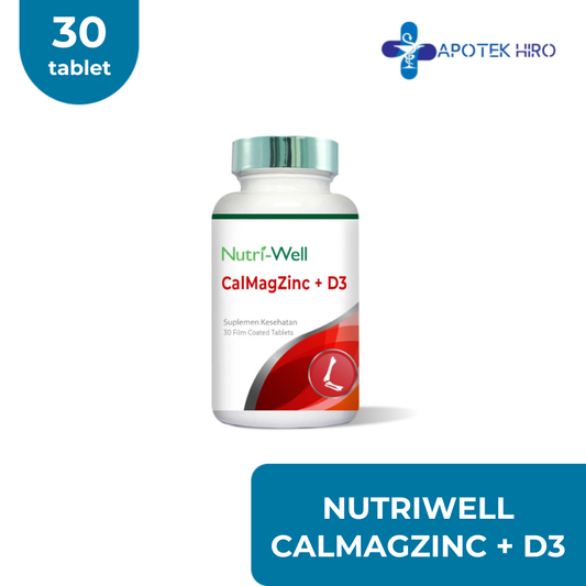 NUTRIWELL CALMAGZINC + D3 - 30 TABLET