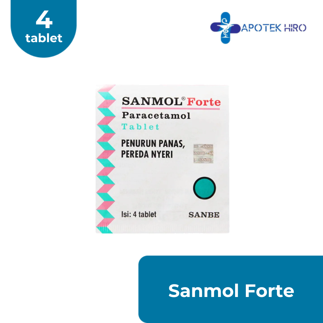 SANMOL FORTE 1 STRIP ISI 4 TABLET