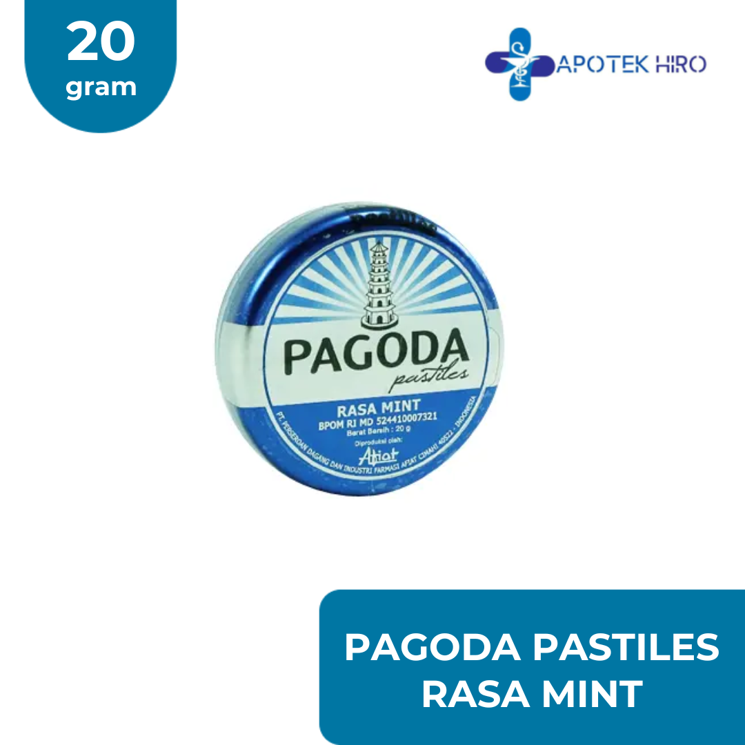 PAGODA PASTILES RASA MINT - 20 GRAM