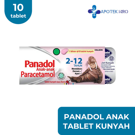 PANADOL ANAK TABLET - 10 TABLET KUNYAH