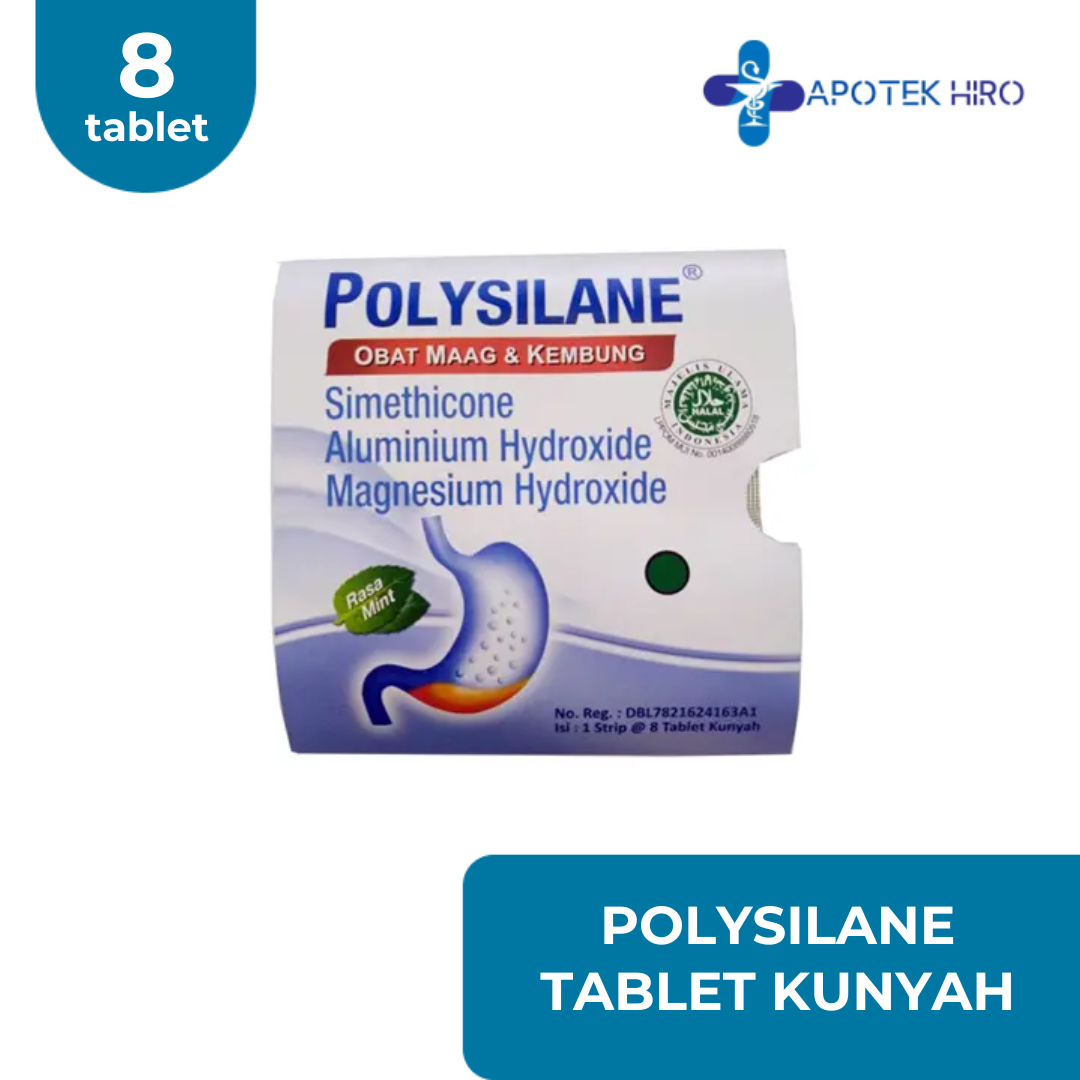 Polysilane Tablet Kunyah 8 Tablet – Apotek Hiro