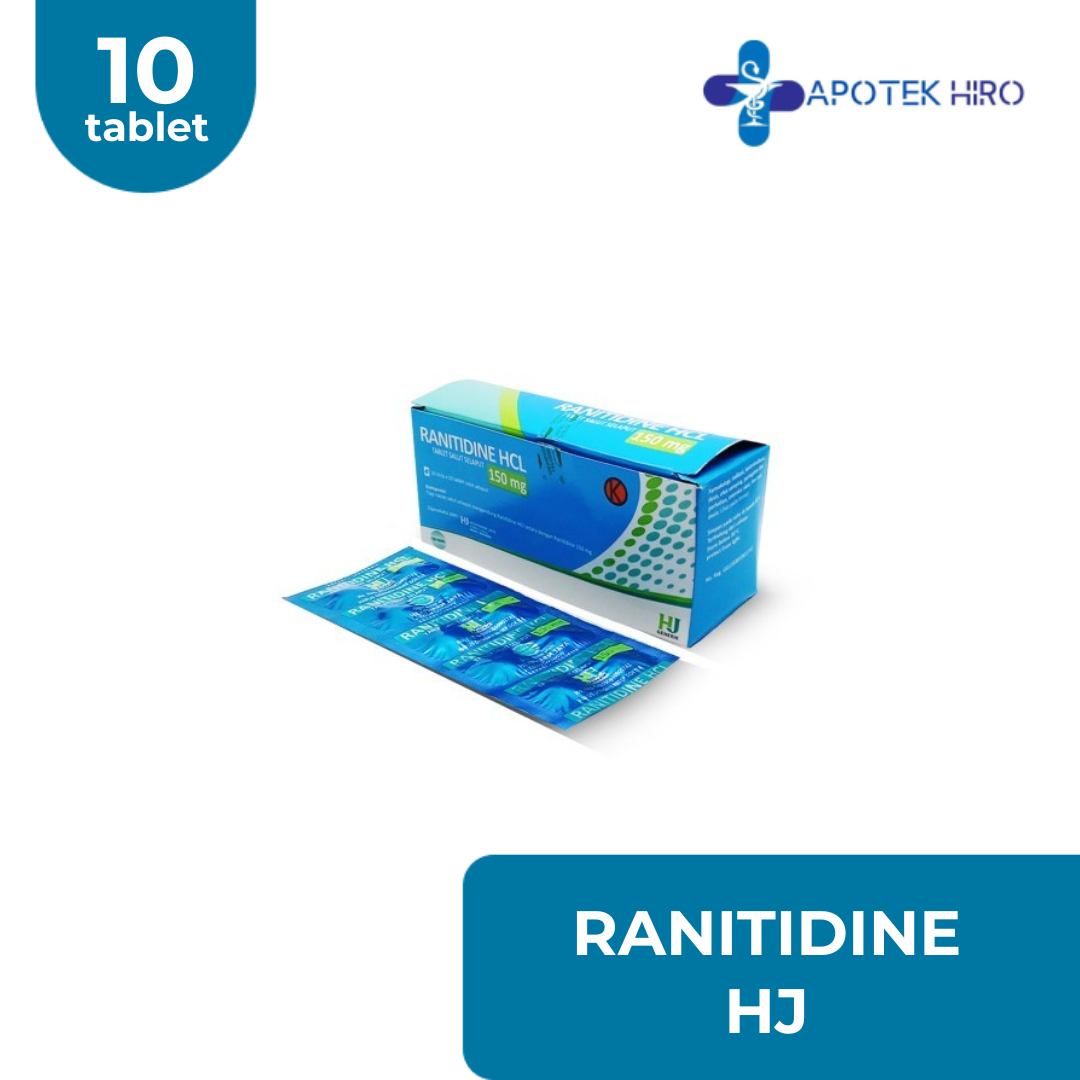 RANITIDINE 150MG 1 BLISTER 10 TABLET (HJ)
