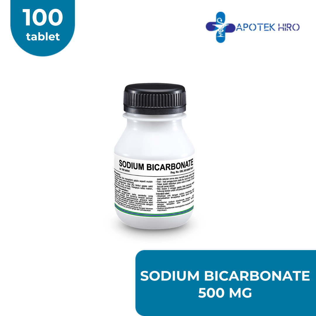 Sodium Bicarbonate 500 mg - 100 Tablet