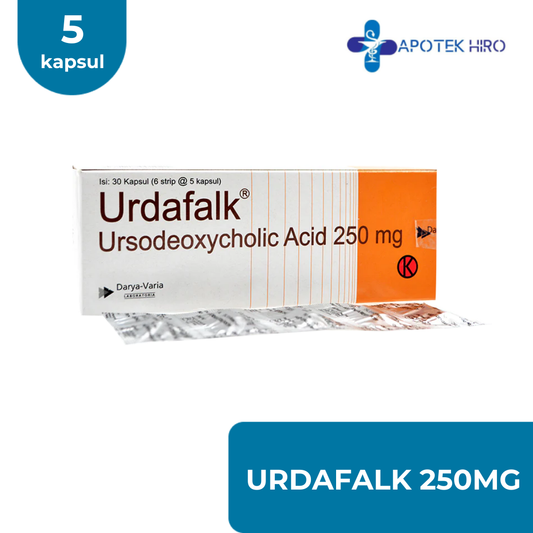 URDAFALK 250MG - 1 STRIP 5 KAPSUL
