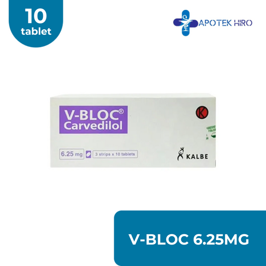 V-BLOC 6,25MG - 1 STRIP ISI 10 TABLET