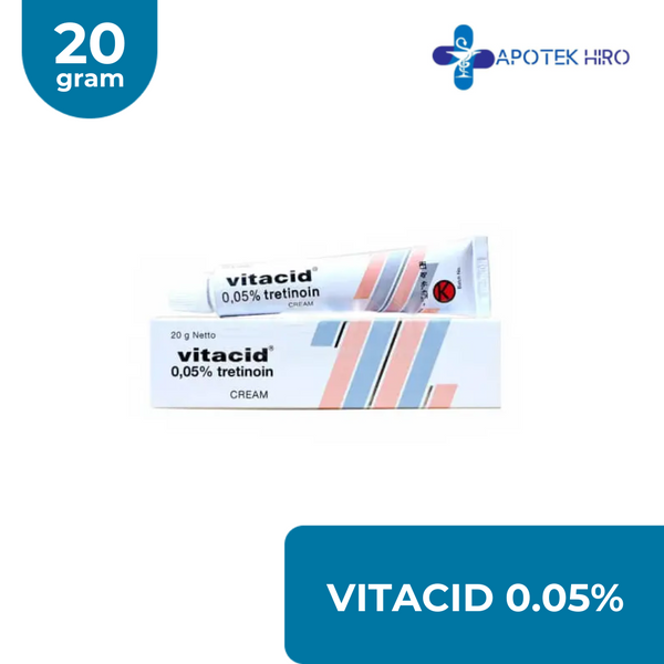 Vitacid 0.05% Cream 20Gr / Obat Jerawat – Apotek Hiro