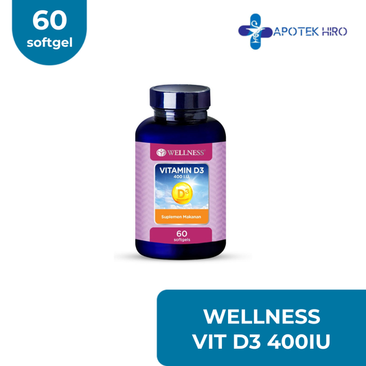 WELLNESS VITAMIN D3 400IU - 60 SOFTGEL