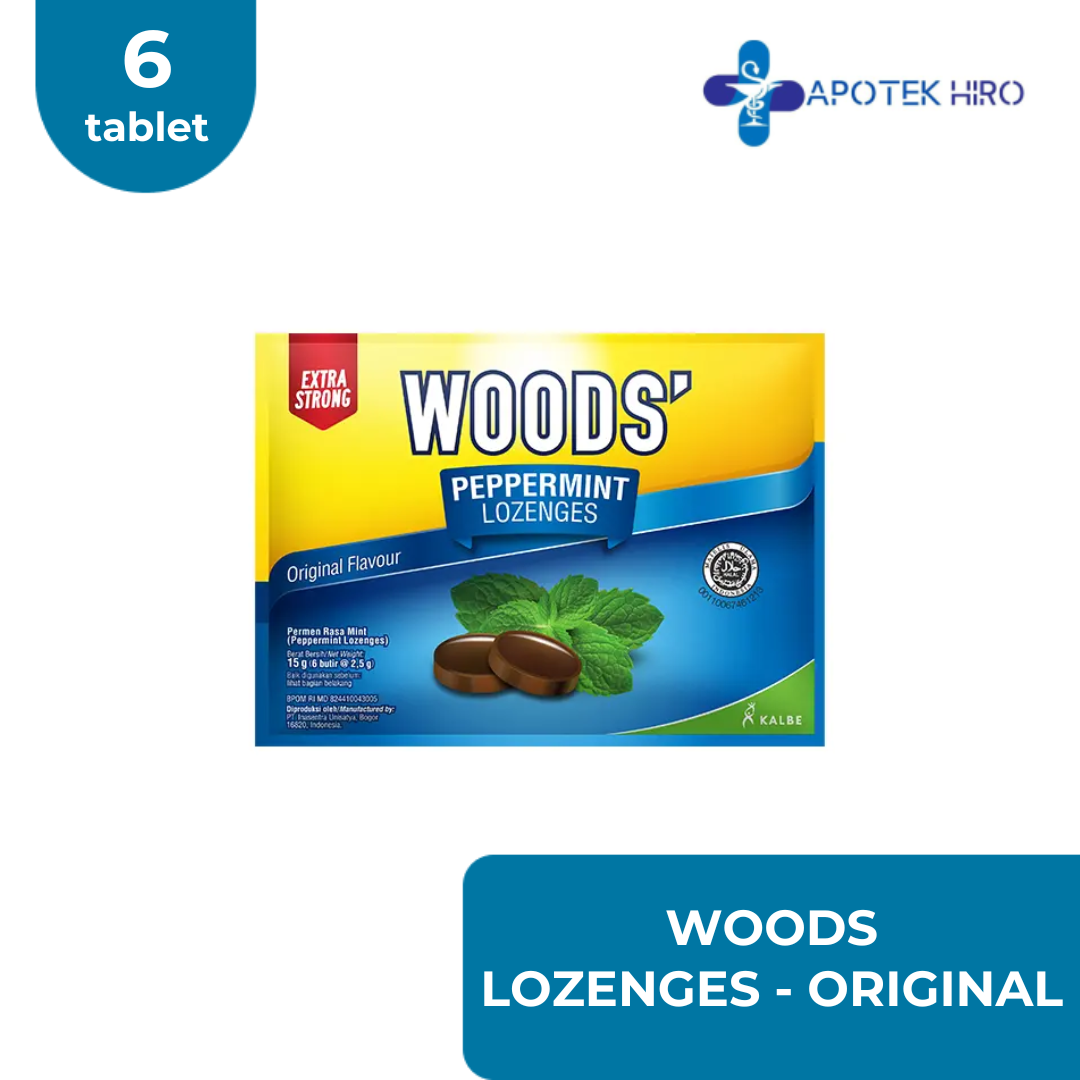 WOODS LOZENGES ORIGINAL - 1 SCHT isi 6 TAB