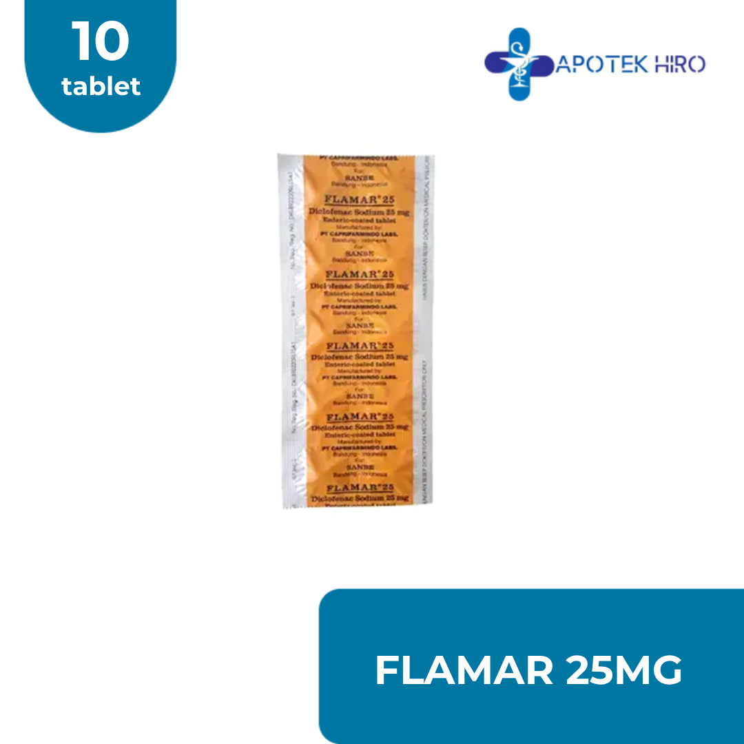 FLAMAR 25MG - 10 TABLET