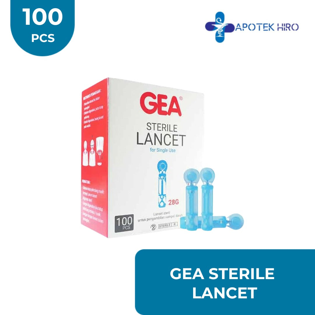 GEA BLOOD LANCET 28G - 100PCS