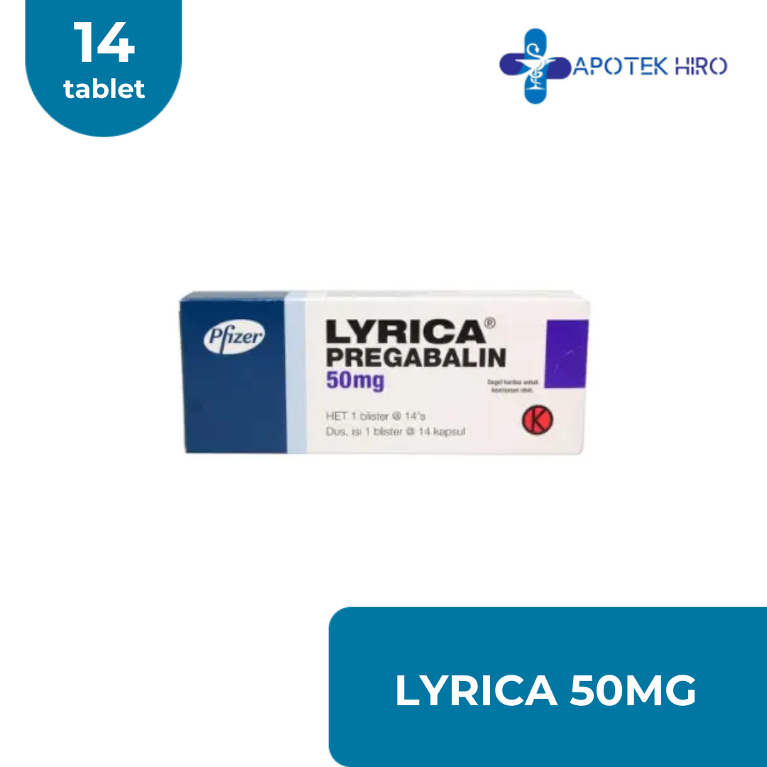 LYRICA 50MG - 1 STRIP 14 TABLET