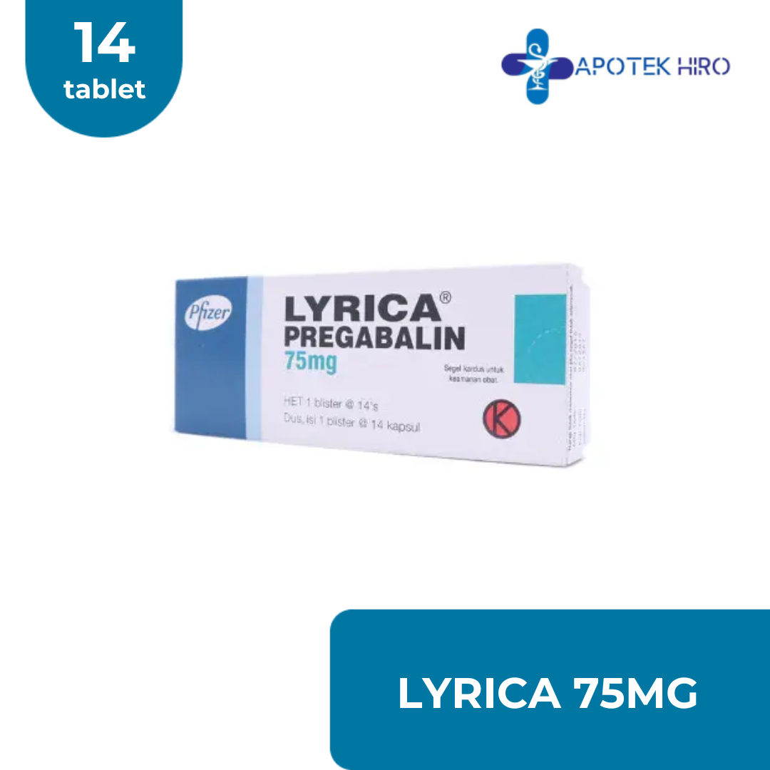 LYRICA 75MG - 1 STRIP 14 TABLET