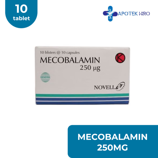 MECOBALAMIN 250MG - NOVELL - 10 TABLET