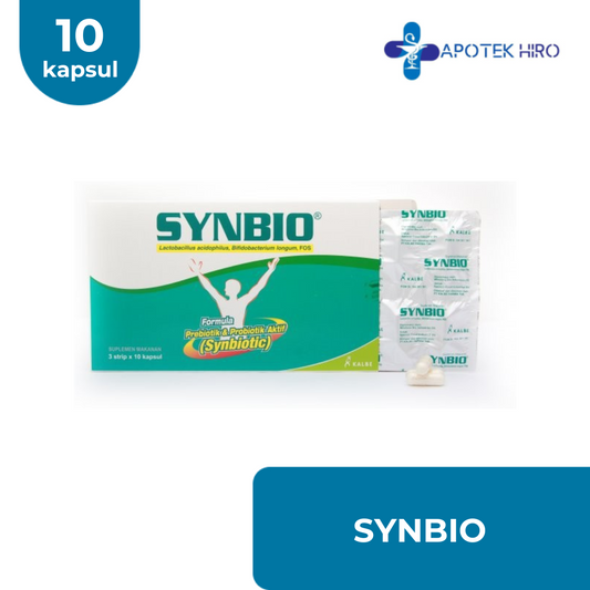 Synbio 1 Strip Isi 10 Kapsul Memelihara Kesehatan Fungsi Pencernaan